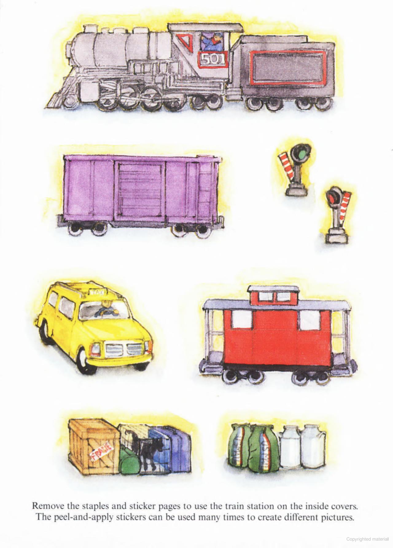 DVR Little Trains Sticker Activity Book