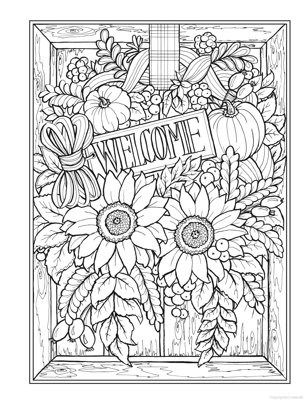 DVR Creative Haven® Coloring Book: Autumn Harvest