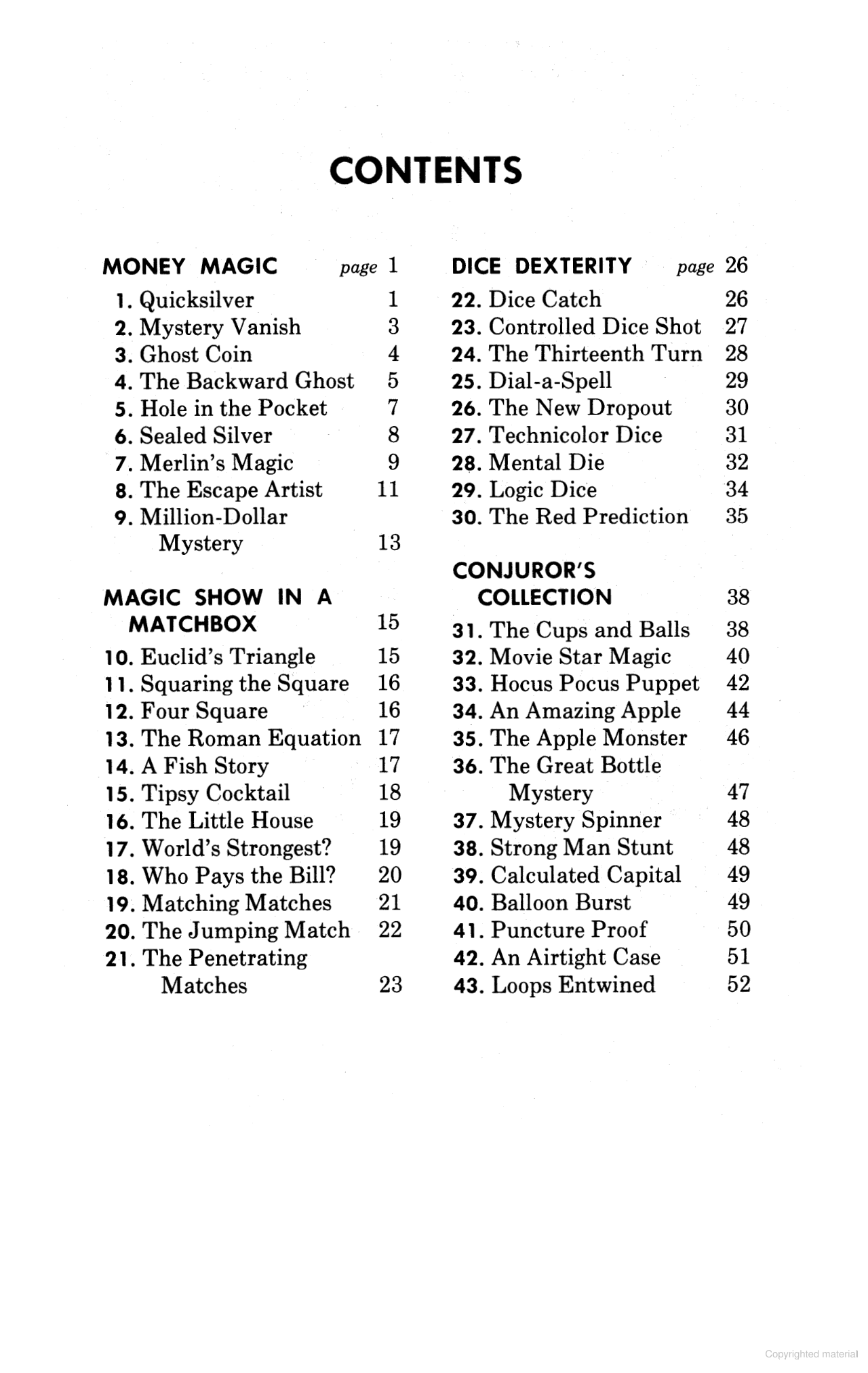 Self-Working Table Magic - 97 Foolproof Tricks with Everyday Objects