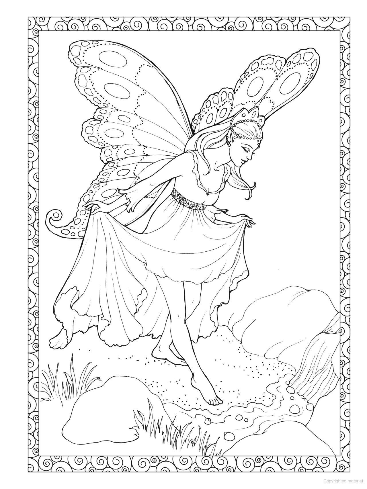 DVR Creative Haven® Coloring Book: Enchanted Fairies
