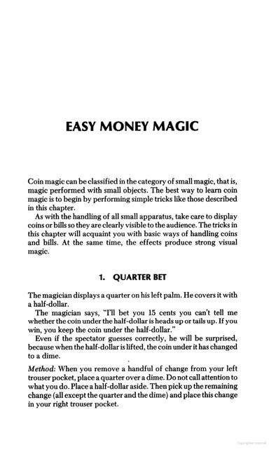 Self-Working Coin Magic - 92 Foolproof Tricks