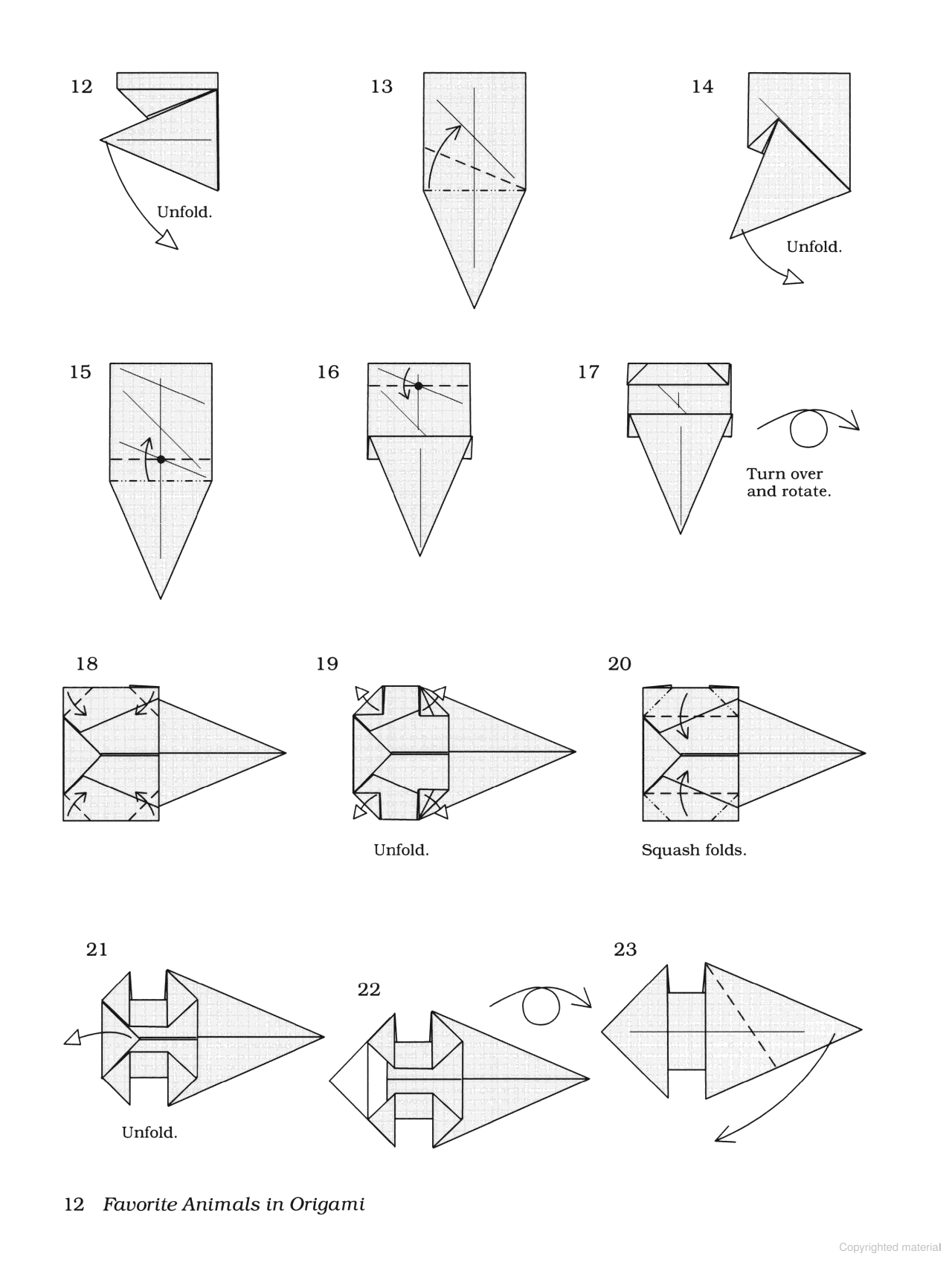 DVR Favorite Animals in Origami