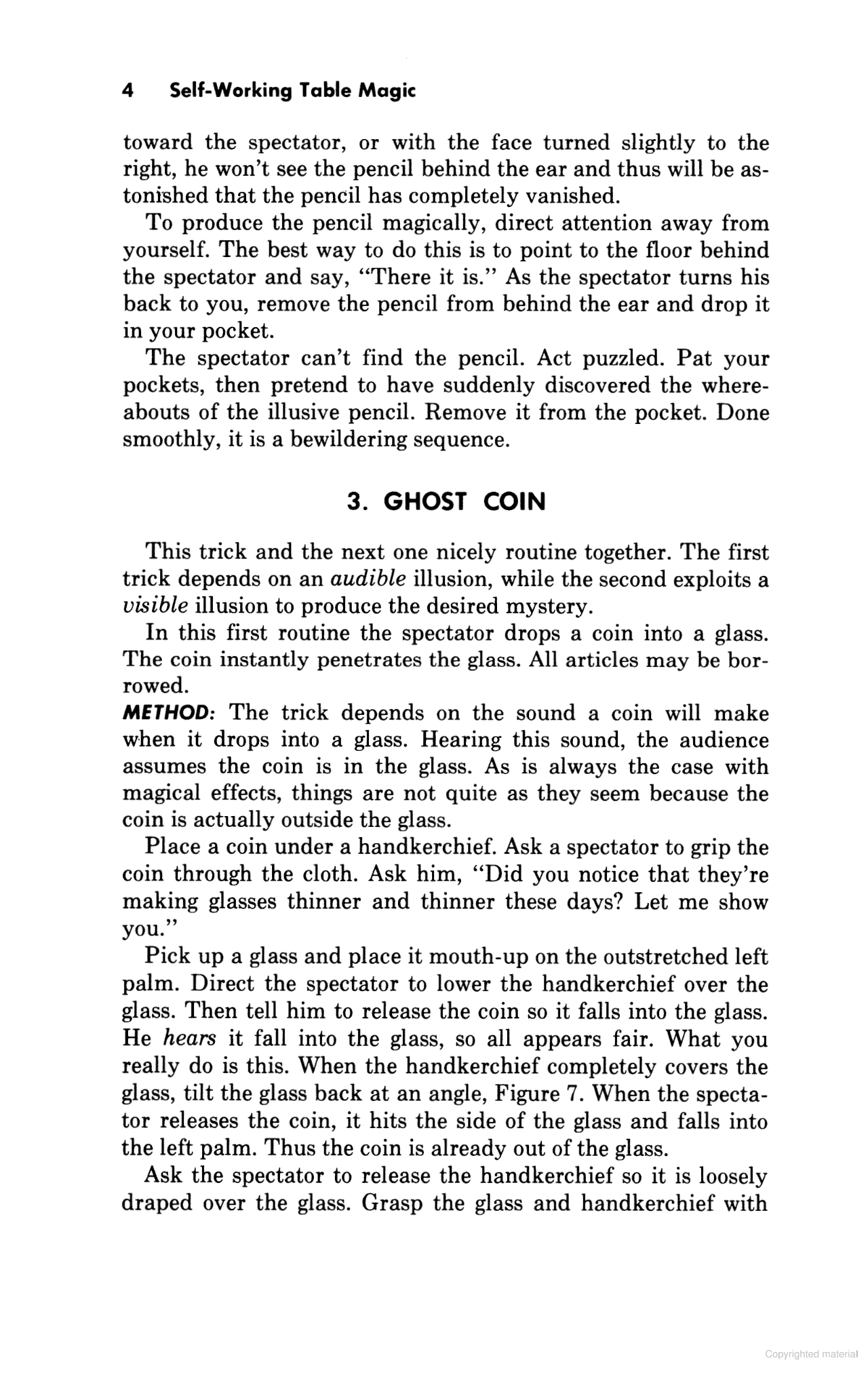 Self-Working Table Magic - 97 Foolproof Tricks with Everyday Objects