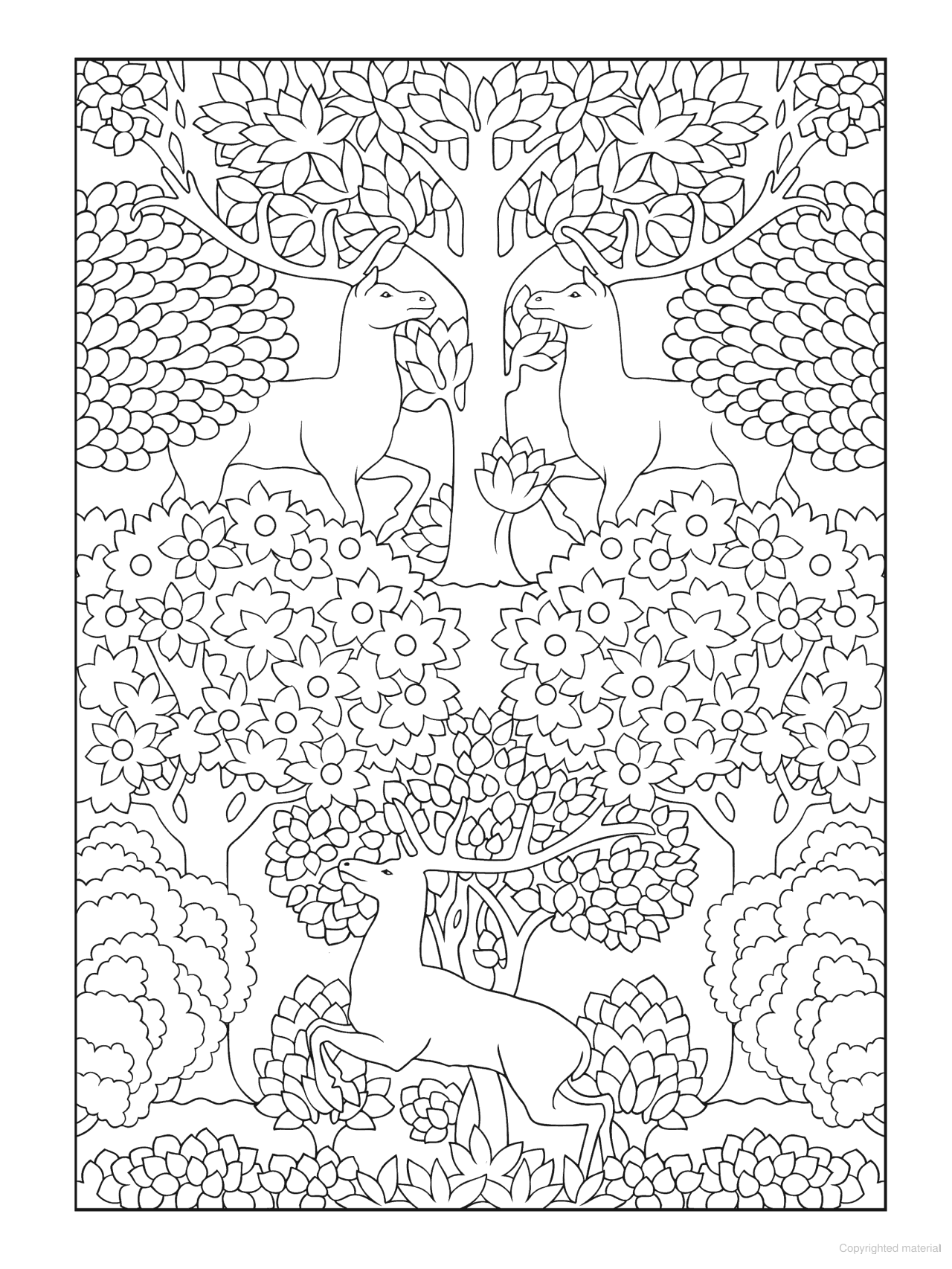 DVR Creative Haven® Coloring Book: Art Nouveau Animal Designs