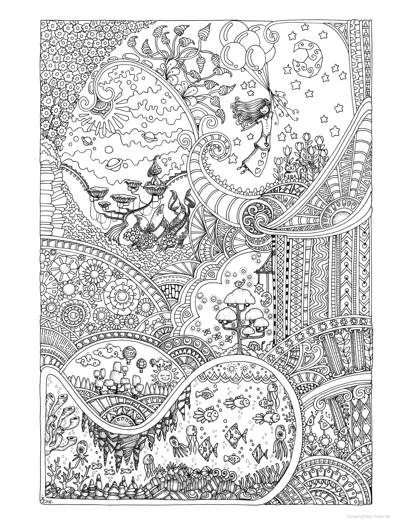 DVR Creative Haven® Coloring Book: Entangled Landscapes