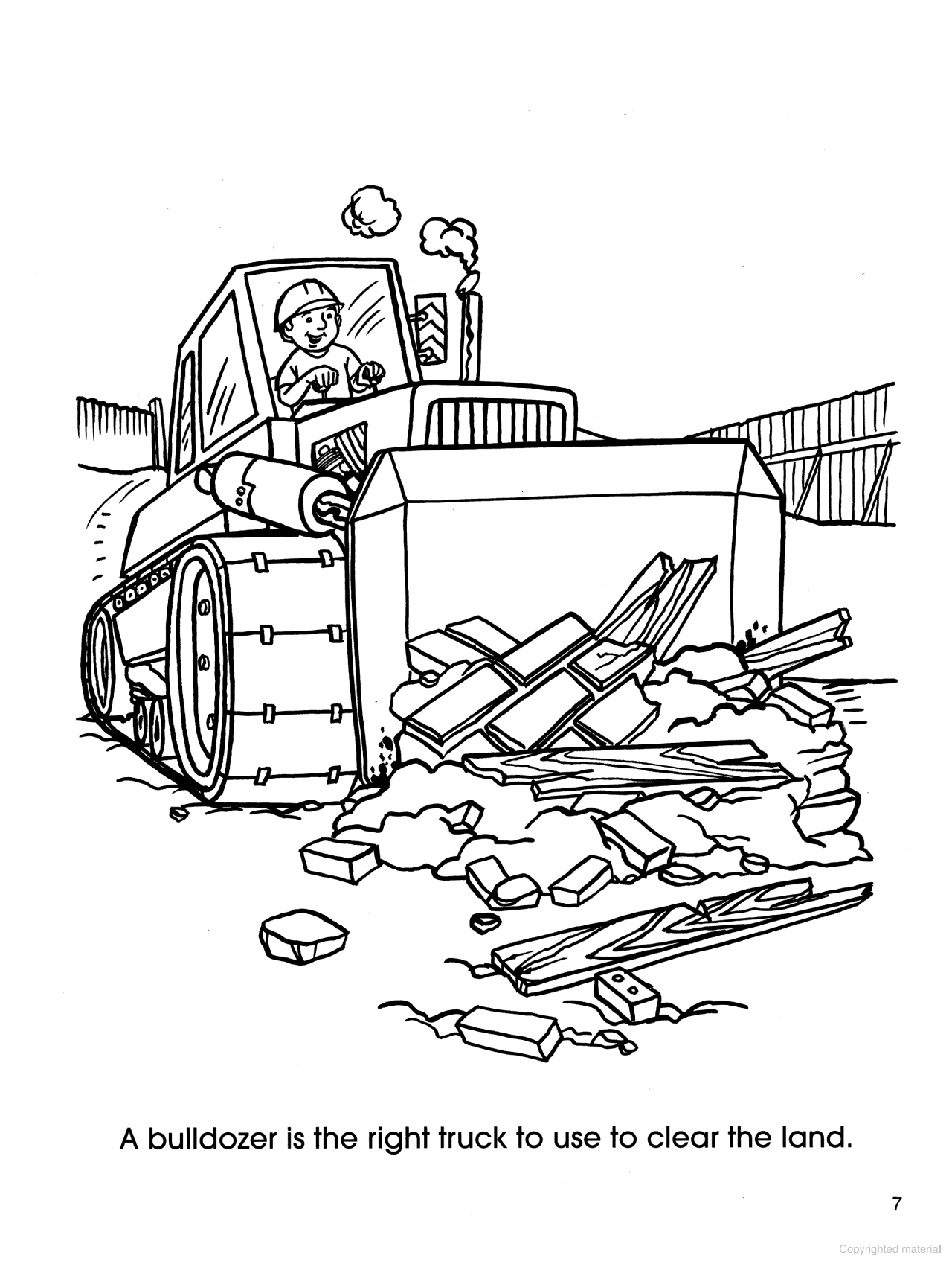 DVR At The Construction Site Coloring Book