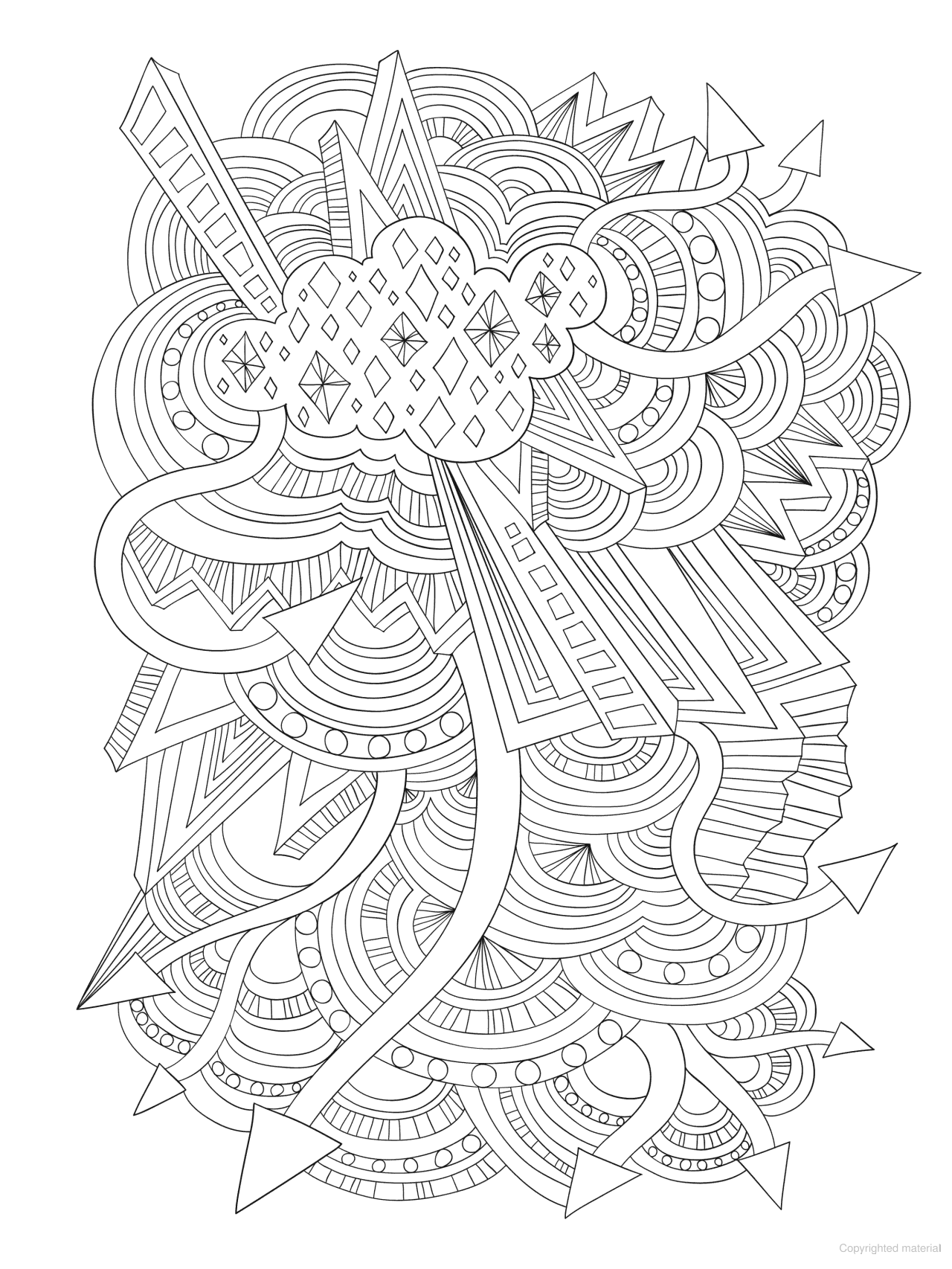 DVR Creative Haven® Stained Glass Coloring Book: Simply Abstract