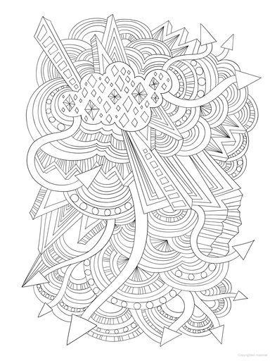 DVR Creative Haven® Stained Glass Coloring Book: Simply Abstract