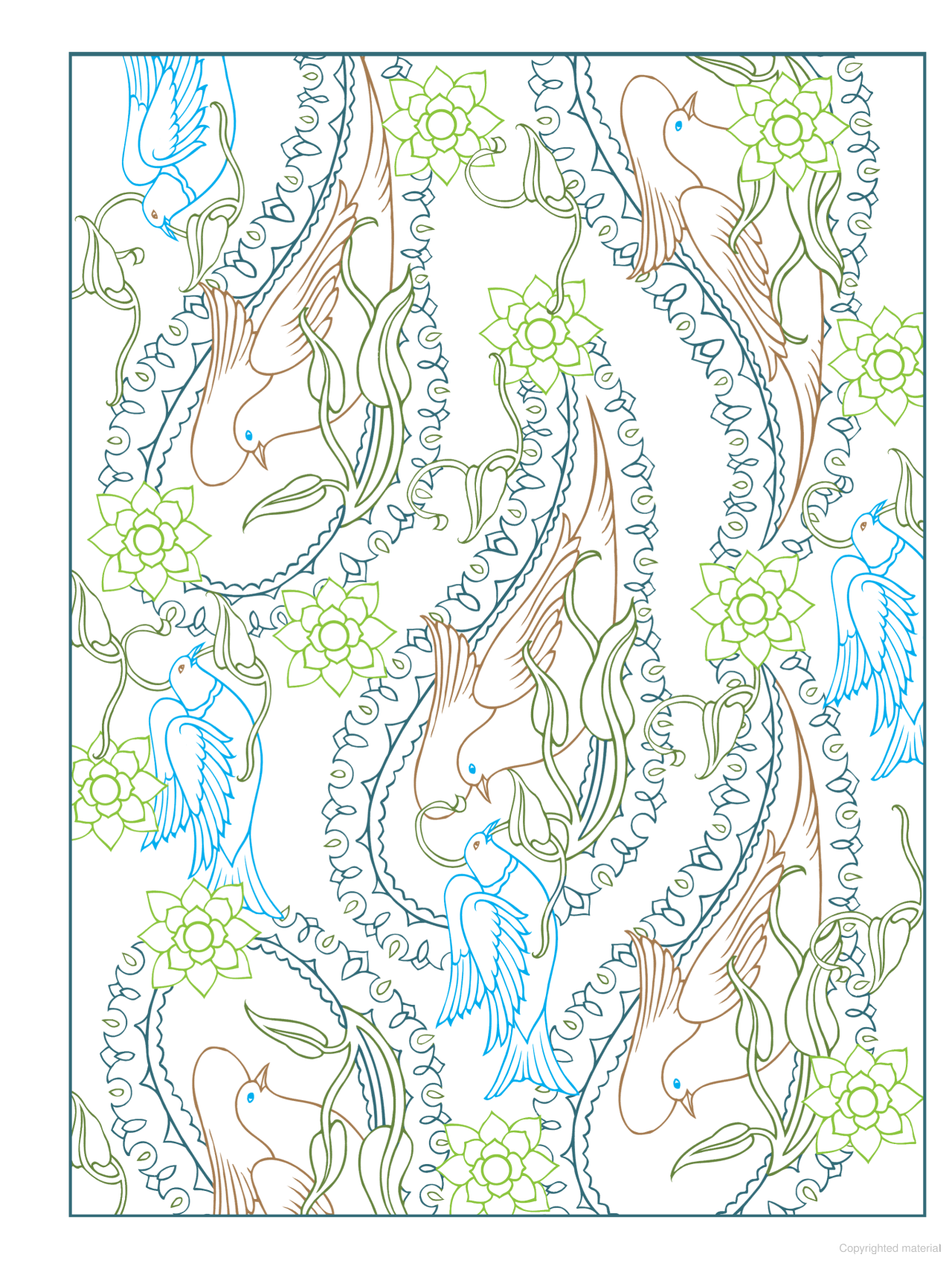 DVR Creative Haven® Coloring Book: Paisley Designs With A Splash of Color