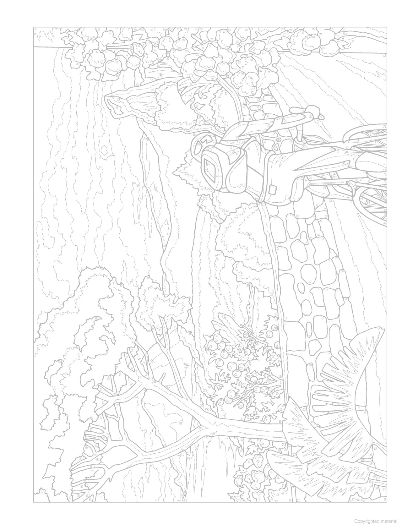 Creative Haven® Color-By-Number: Wanderlust