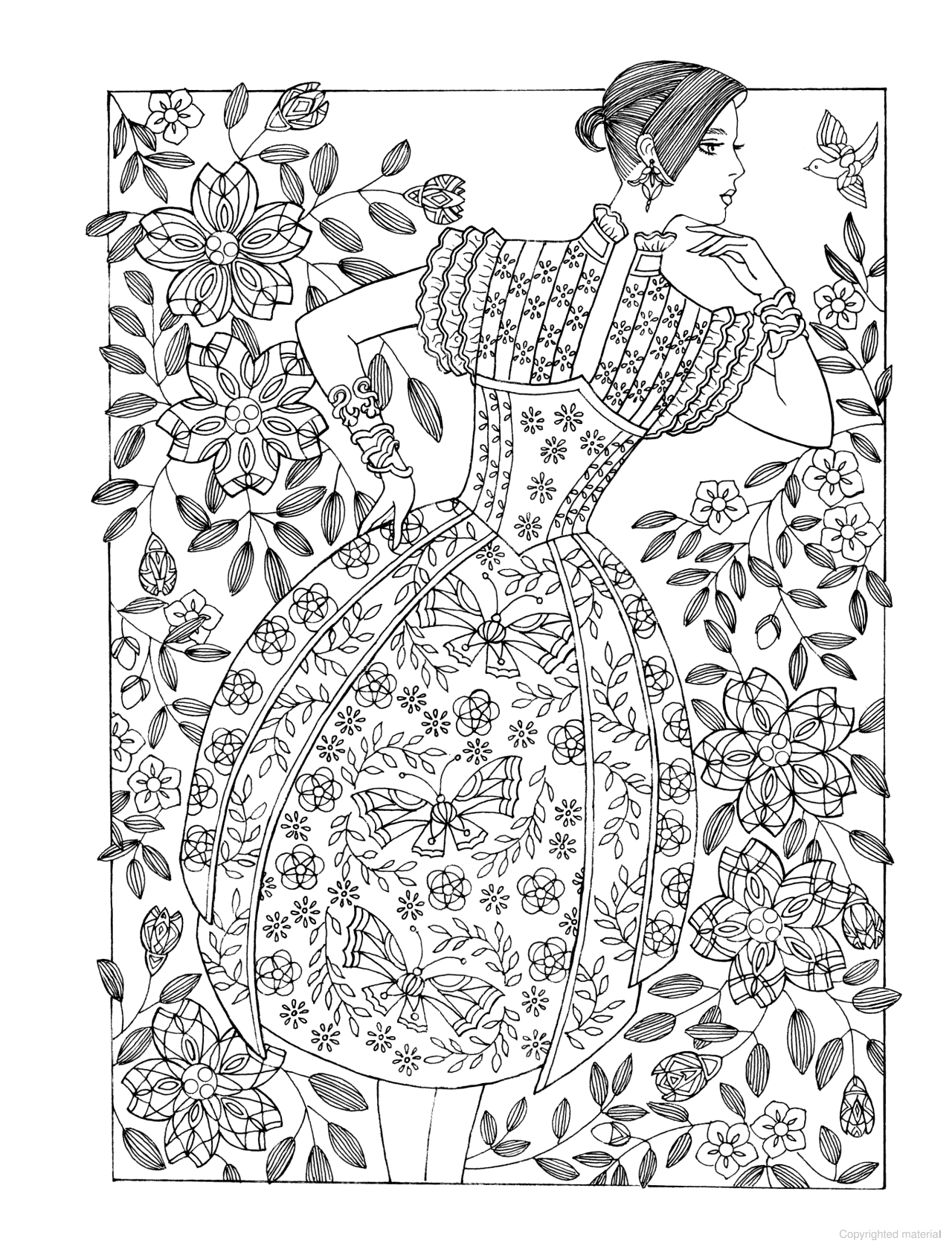 DVR Creative Haven® Coloring Book: Fantasy Fashions
