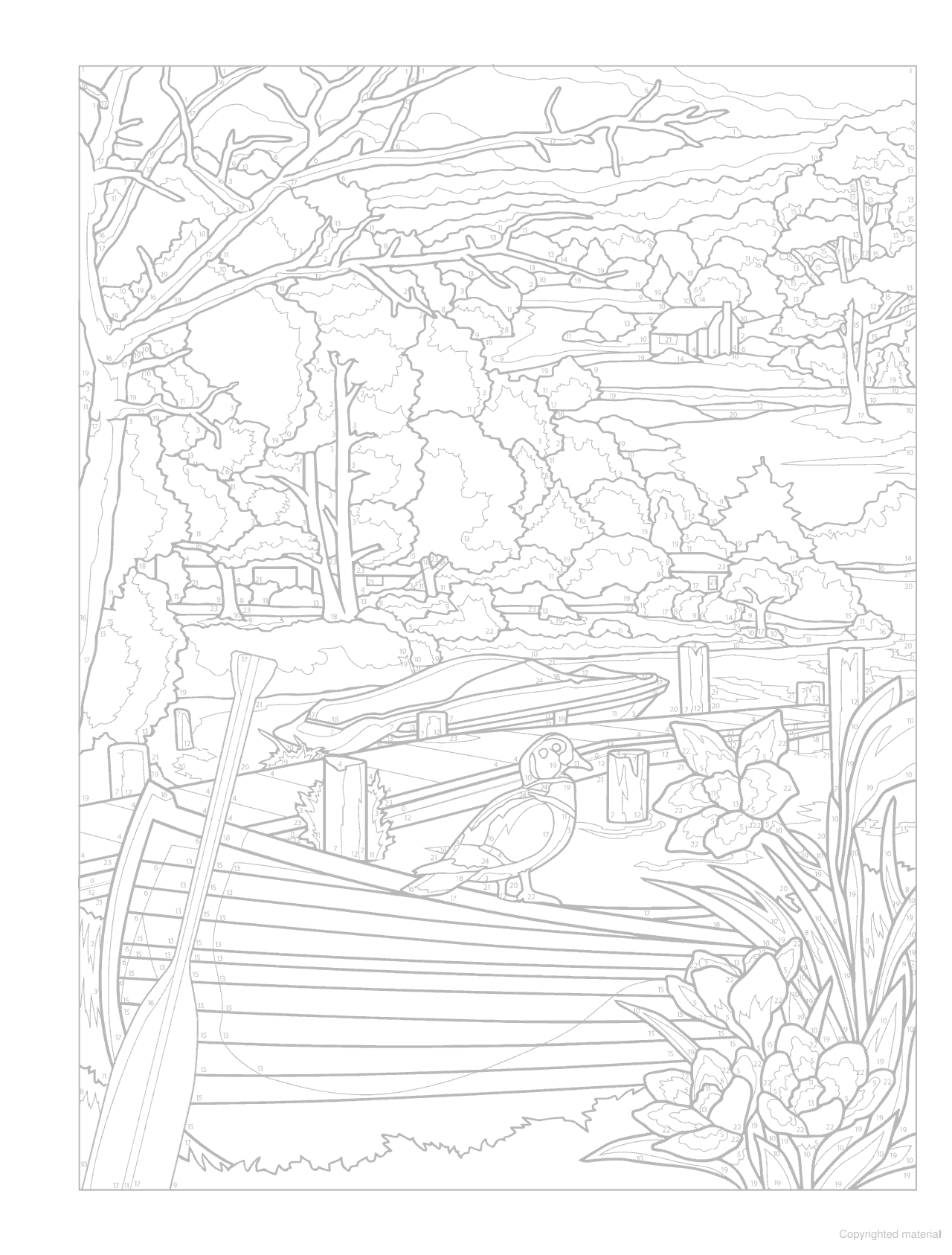 Creative Haven® Color-By-Number: Autumn Inspirations