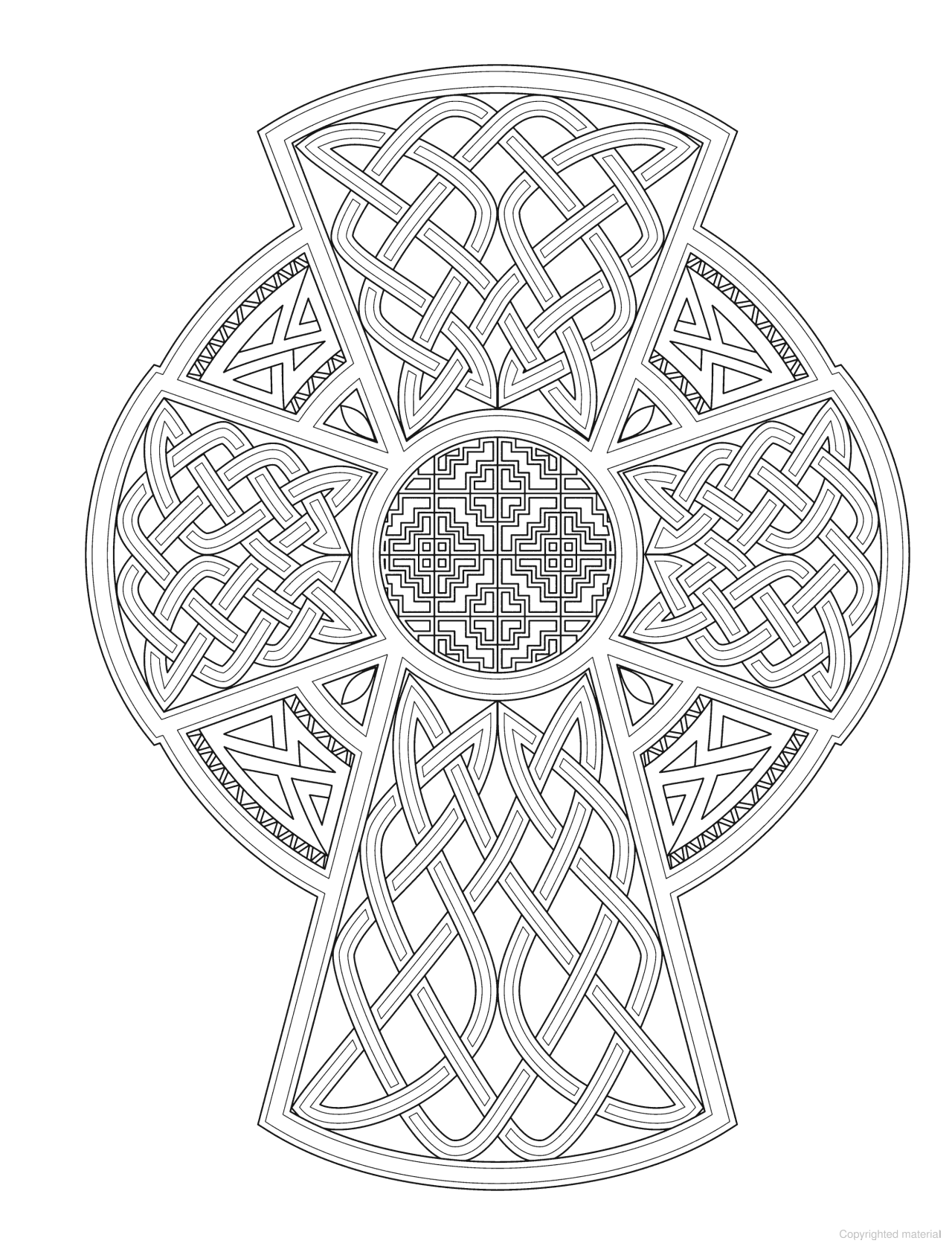 DVR Creative Haven® Coloring Book: Celtic Crosses