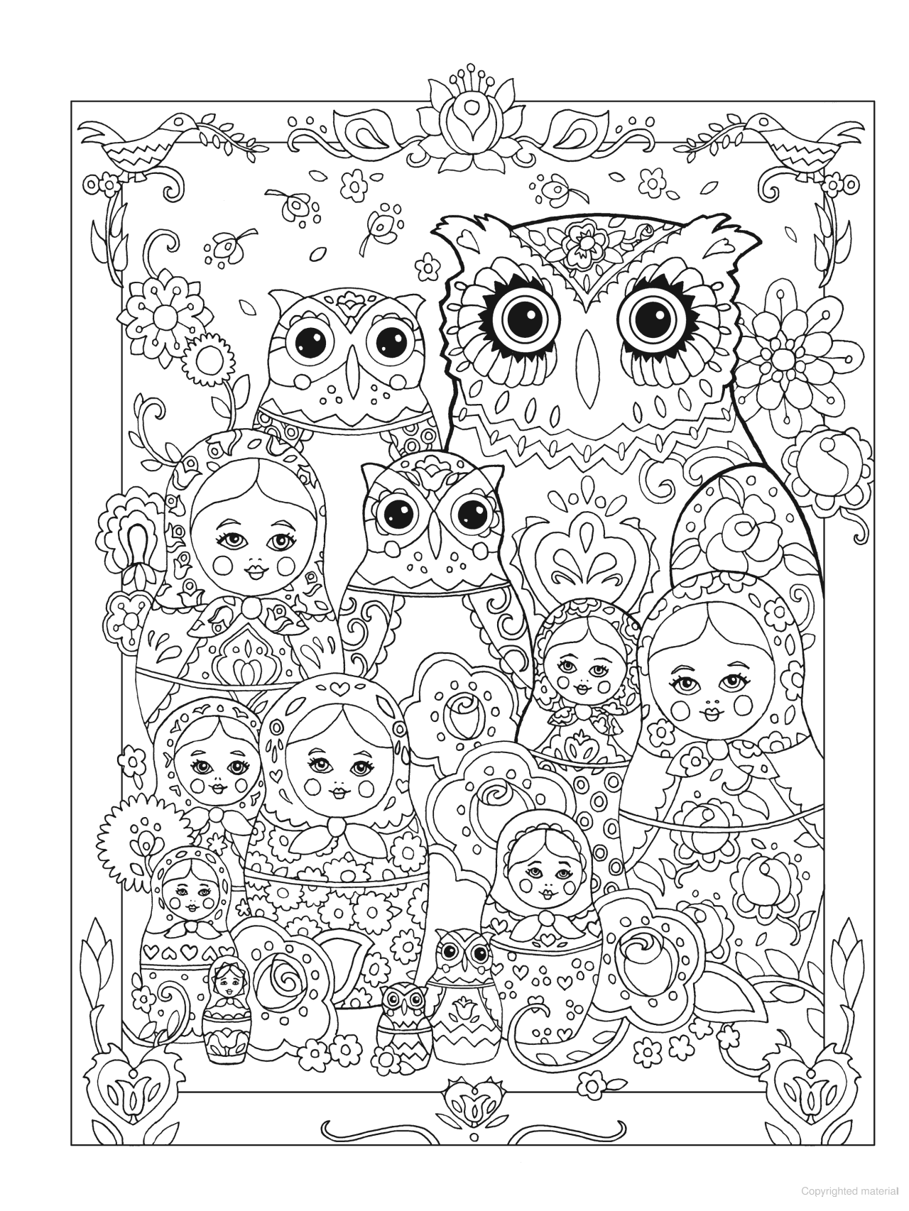 DVR Creative Haven® Coloring Book: Owls
