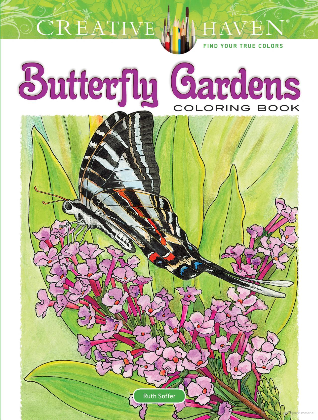 DVR Creative Haven® Coloring Book: Butterfly Gardens