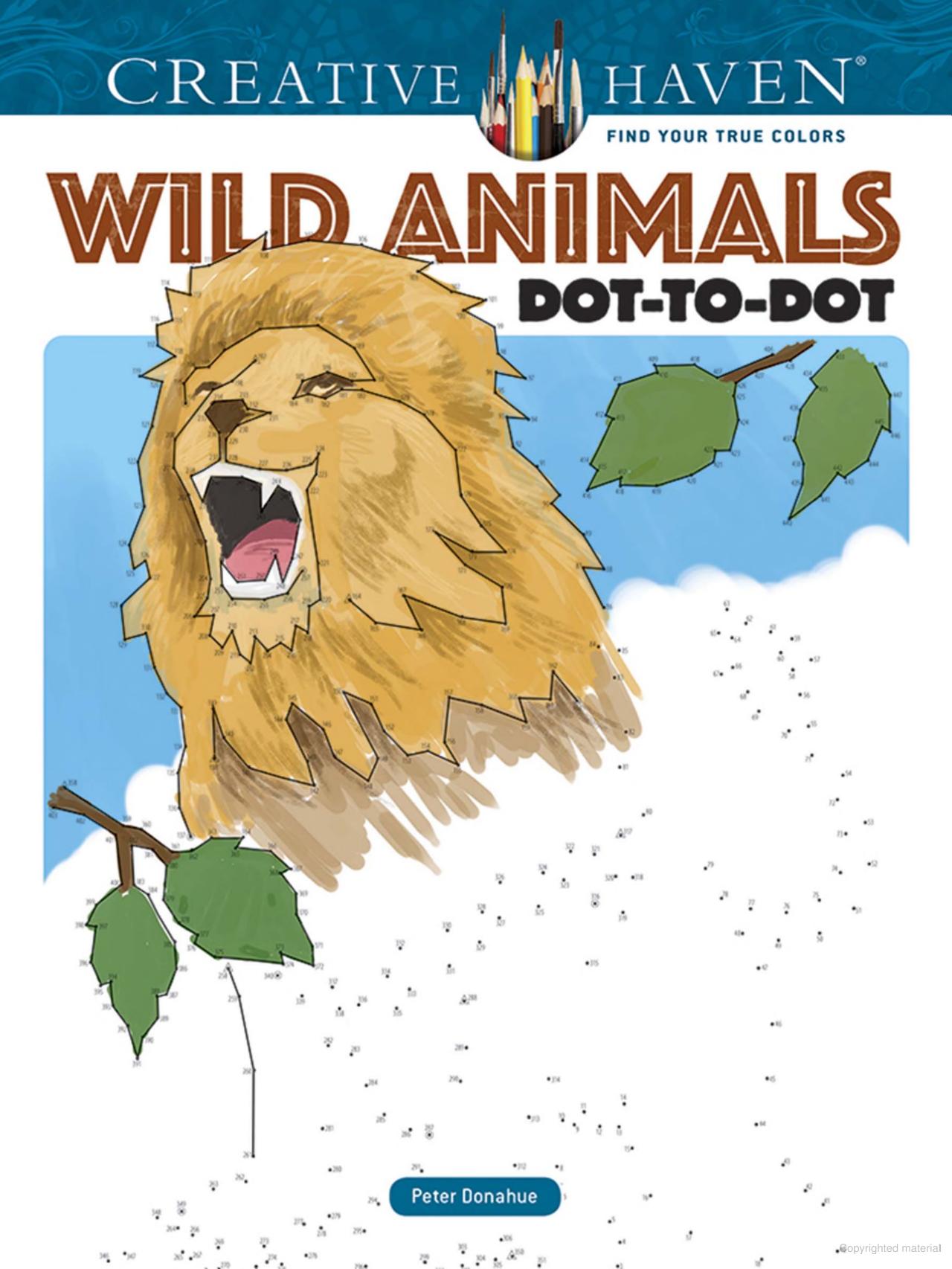 Creative Haven® Dot-to-Dot: Wild Animals