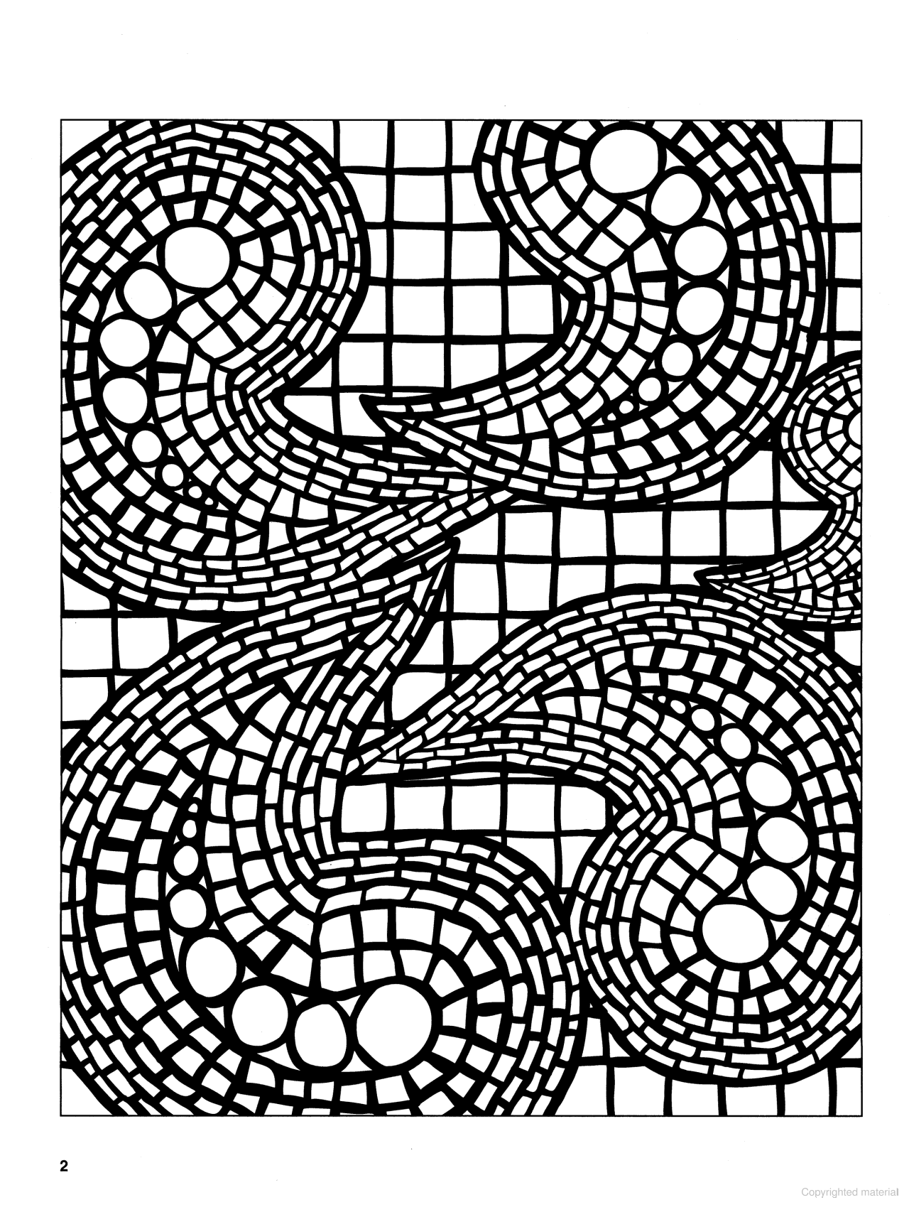 DVR Magnificent Mosaics Coloring Book