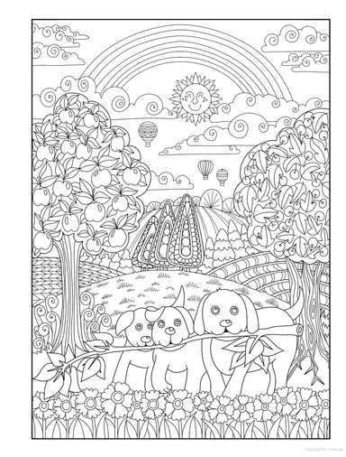 DVR Creative Haven® Coloring Book: Adorable Dogs