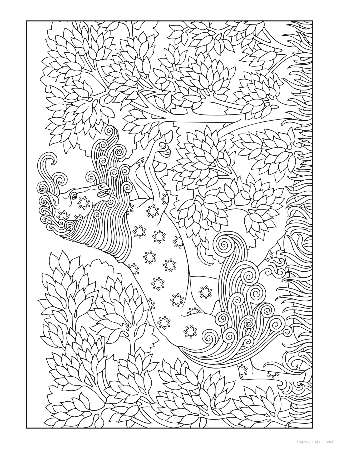 DVR Creative Haven® Coloring Book: Art Nouveau Animal Designs