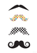DVR Moustache Stickers Book