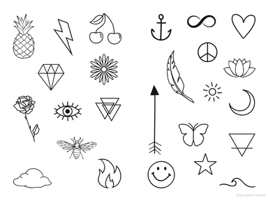 DVR Inklings Tattoos - 25 Trendy Temporary Tattoos