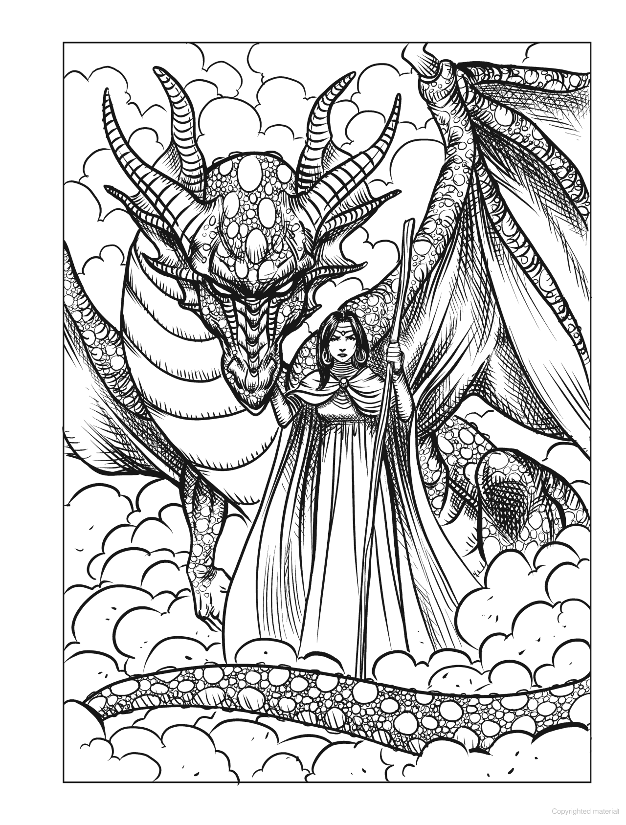 DVR Creative Haven® Coloring Book: Fantastical Dragons