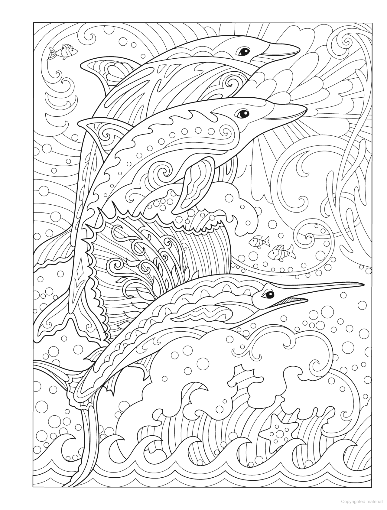 DVR Creative Haven® Coloring Book: Fanciful Sea Life