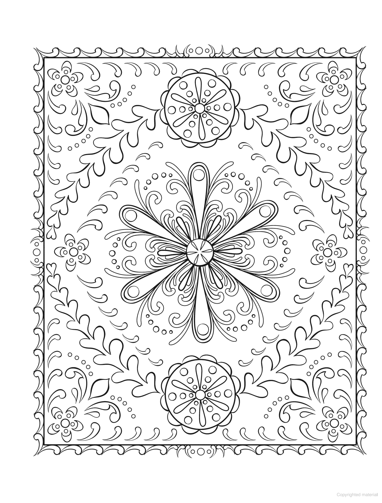Creative Haven® Coloring Book: Scandinavian Folk Art