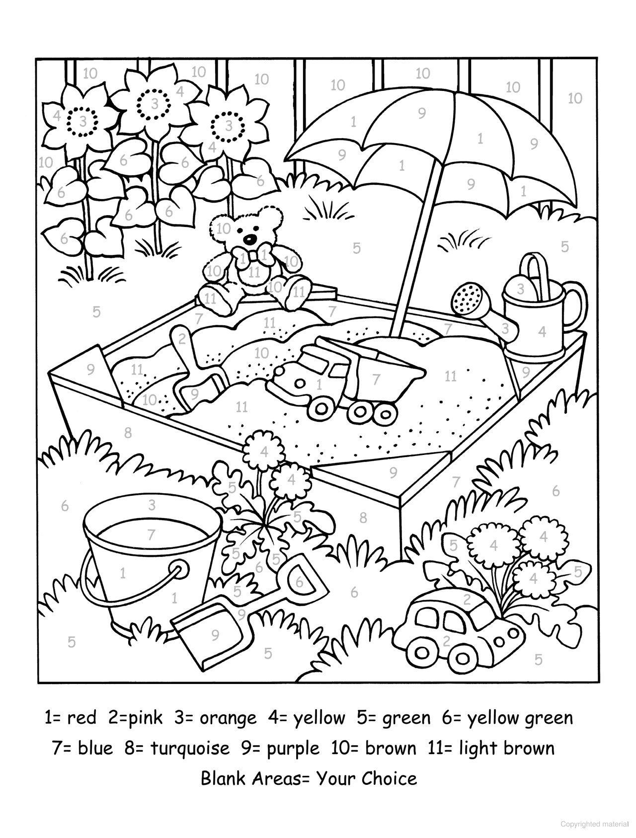 My Backyard Color-by-Number