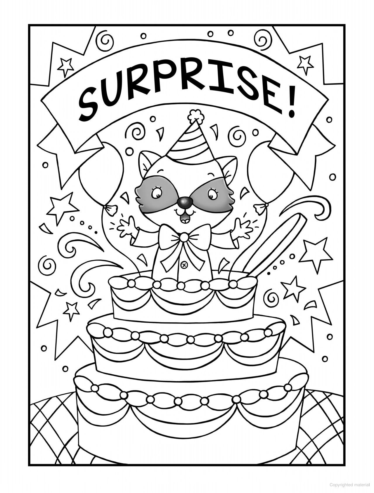 DVR Happy Birthday to You Coloring Book