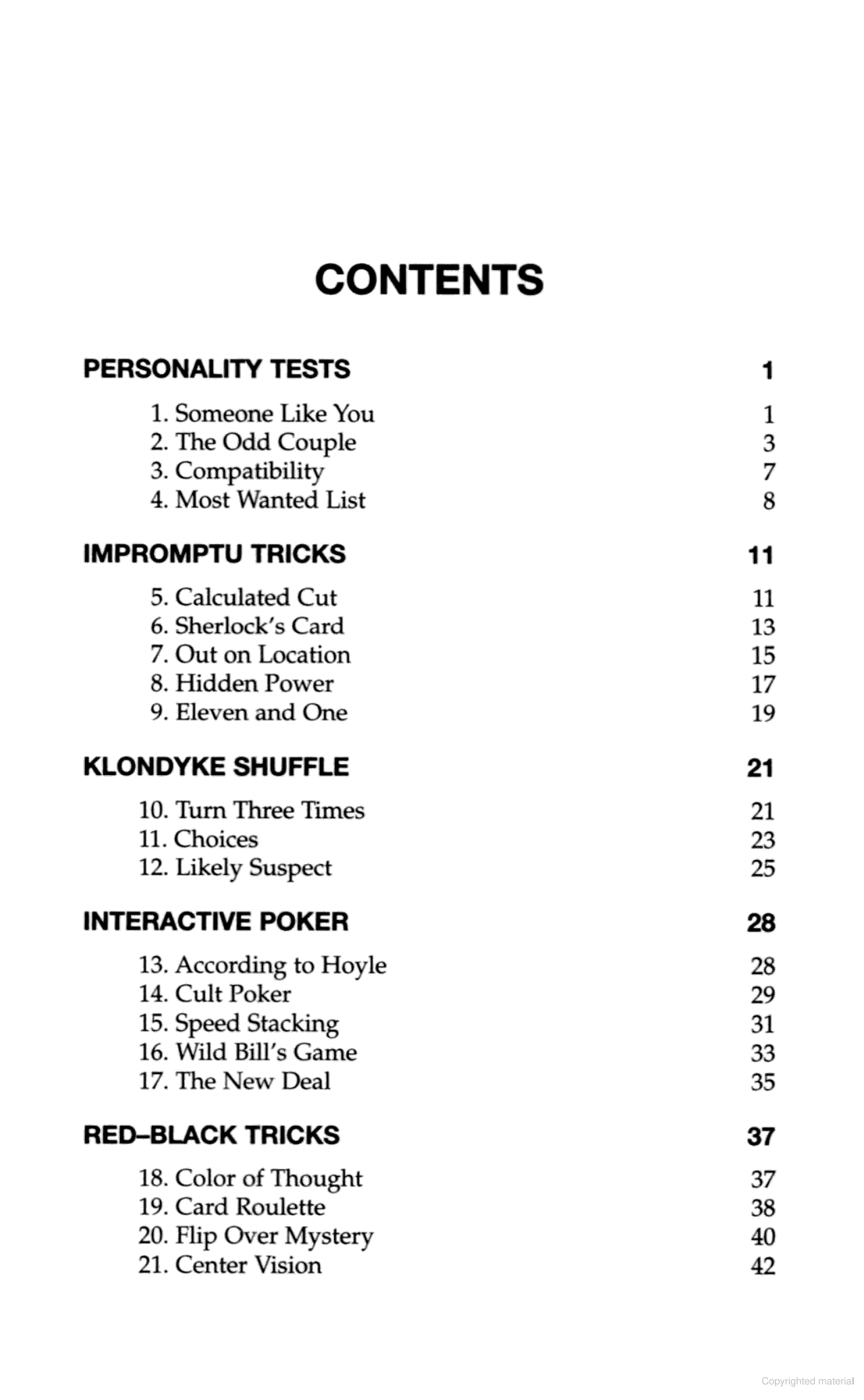 My Best Self-Working Card Tricks