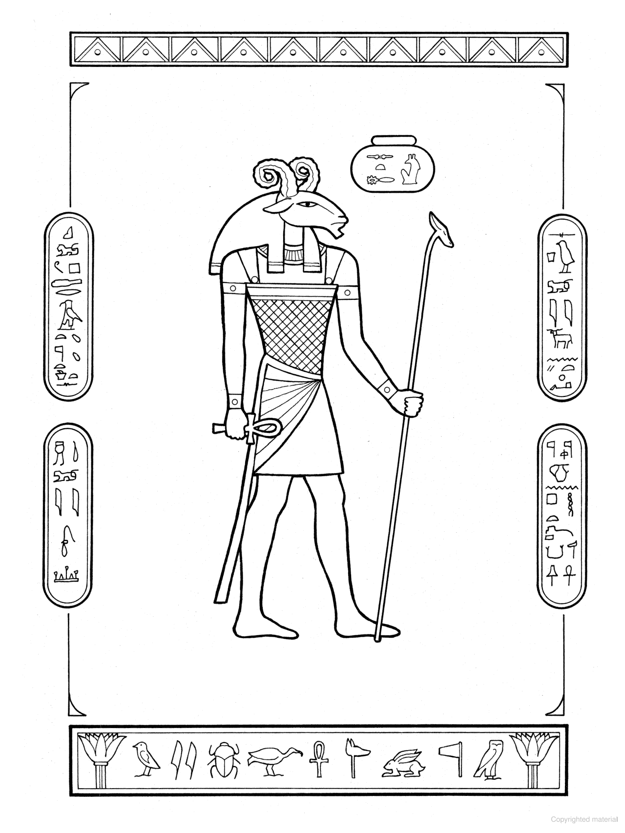 DVR Gods of Ancient Egypt Coloring Book