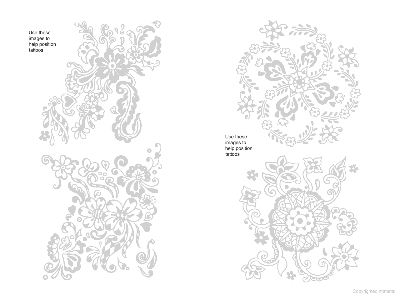 DVR Henna Floral Tattoos