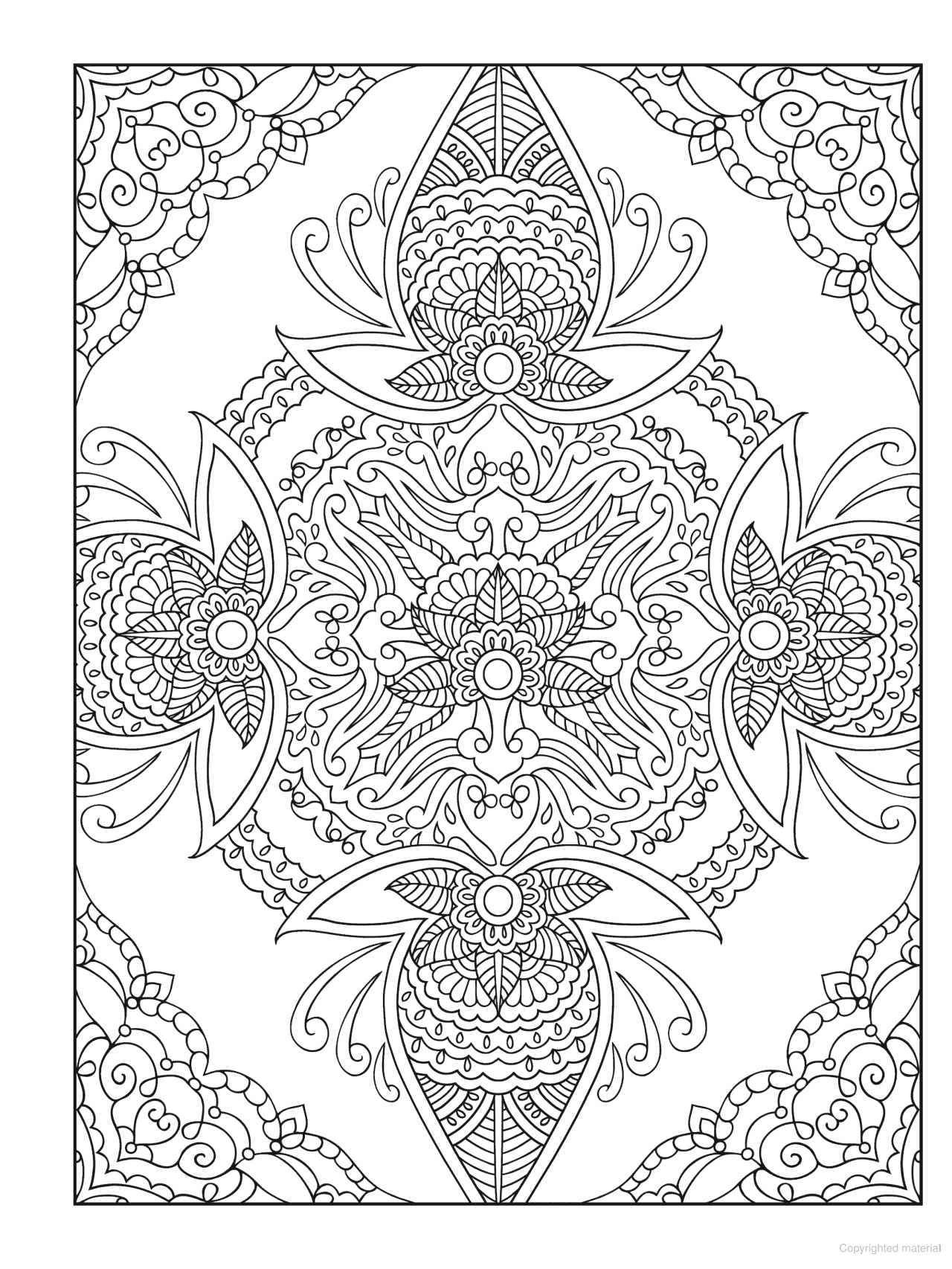 DVR Creative Haven® Coloring Book: Mehndi Designs