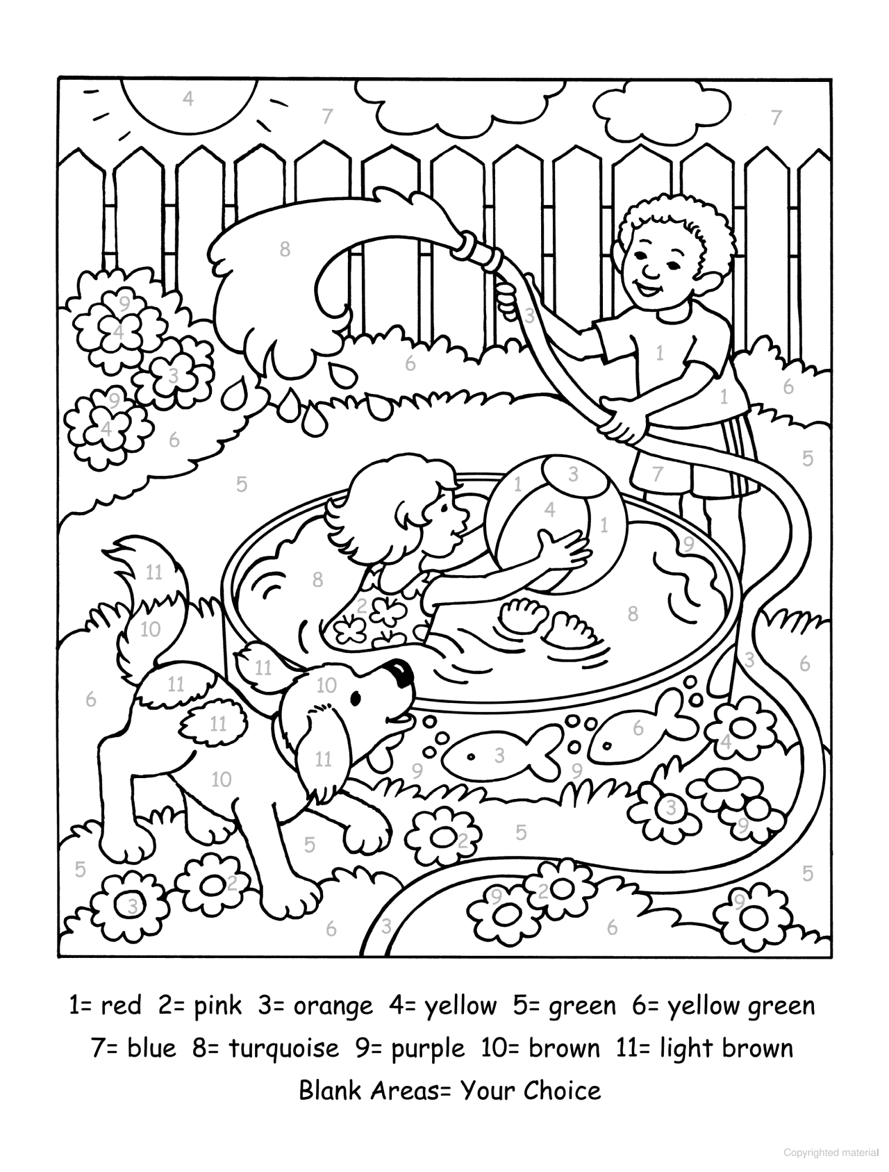 My Backyard Color-by-Number