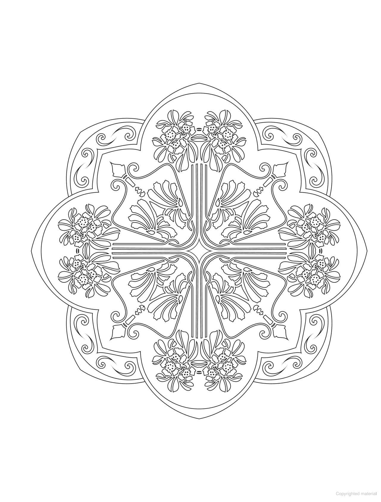DVR Creative Haven® Coloring Book: Art Nouveau Mandalas