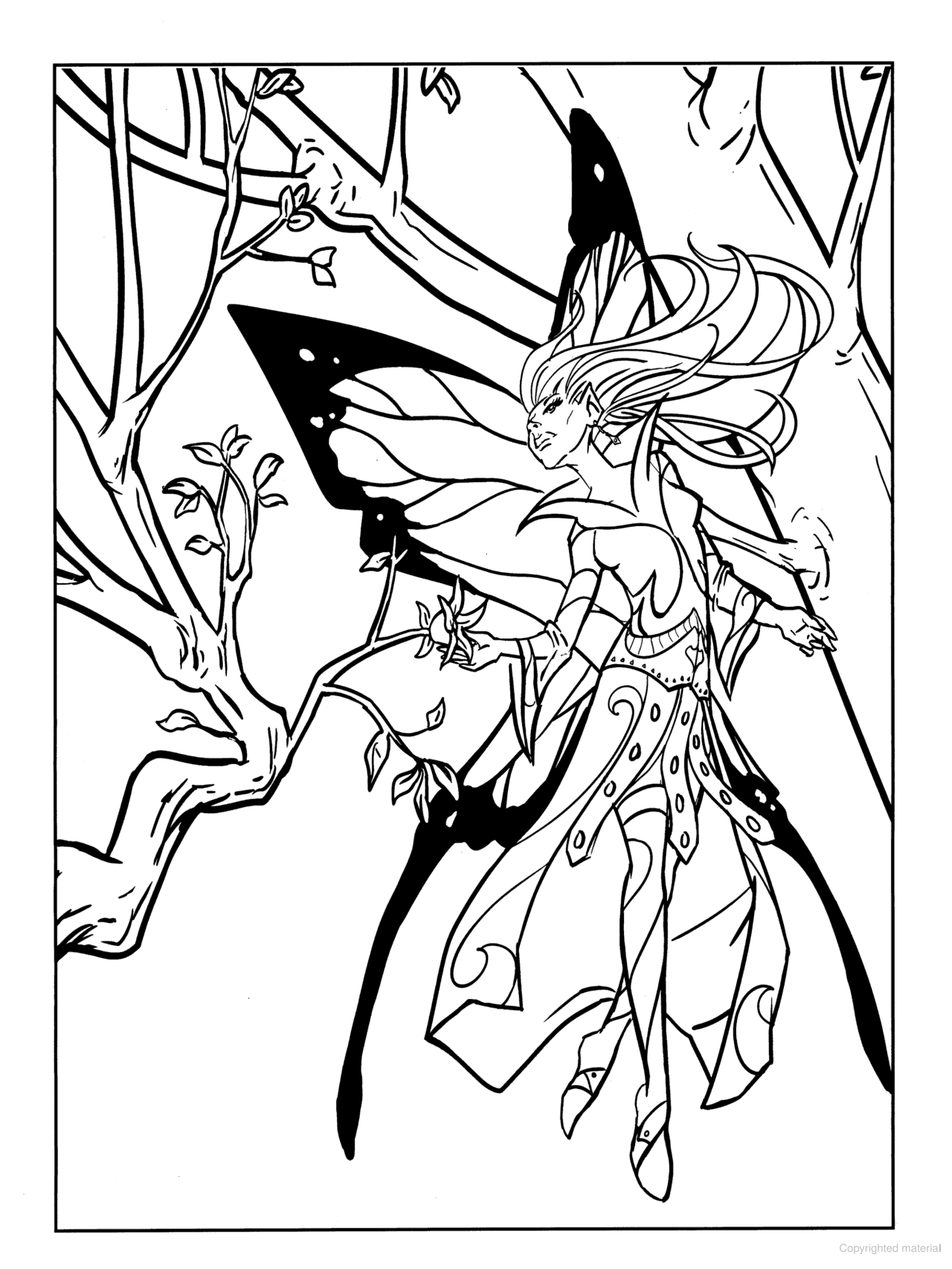 DVR Fairy Fashion Coloring Book