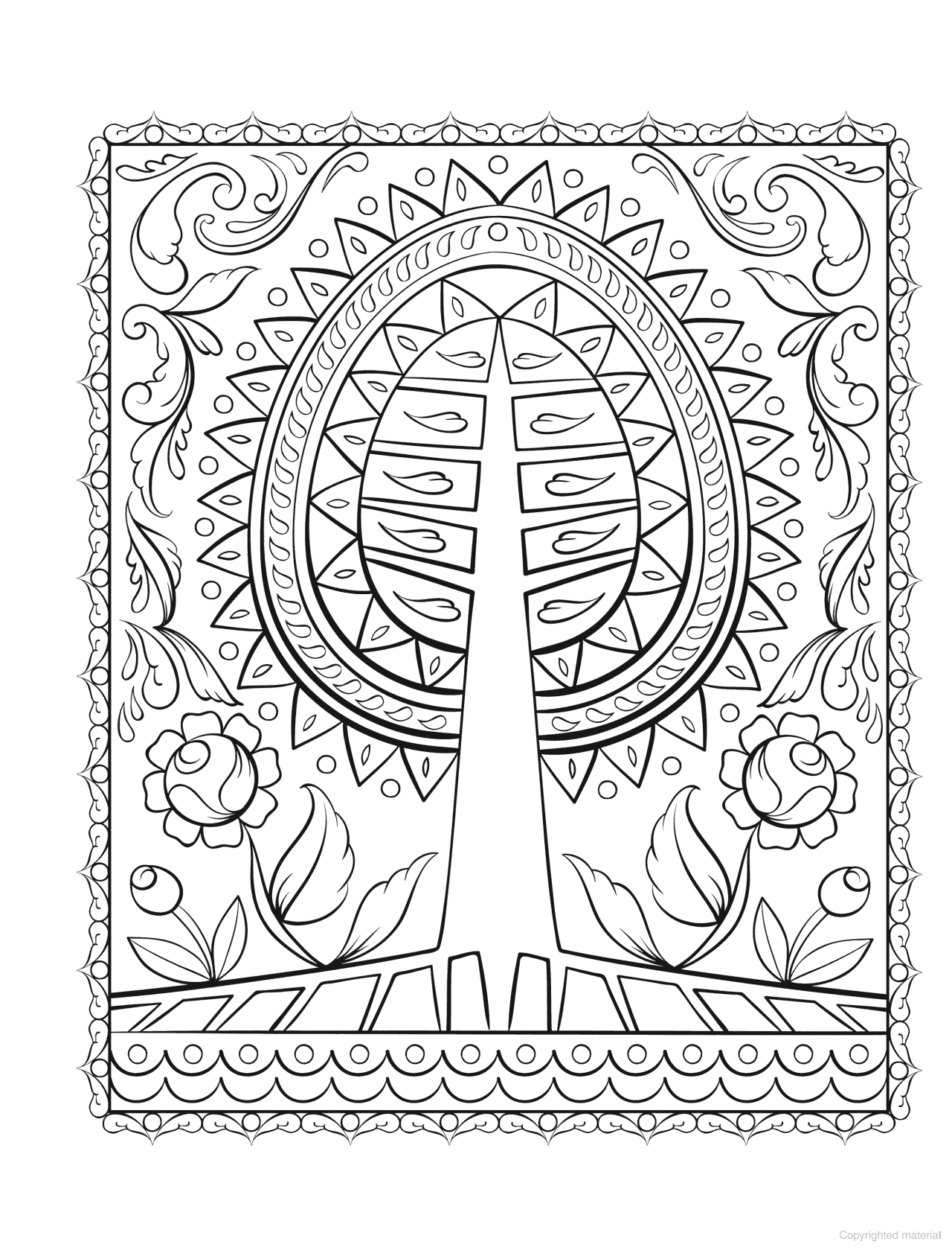 Creative Haven® Coloring Book: Scandinavian Folk Art