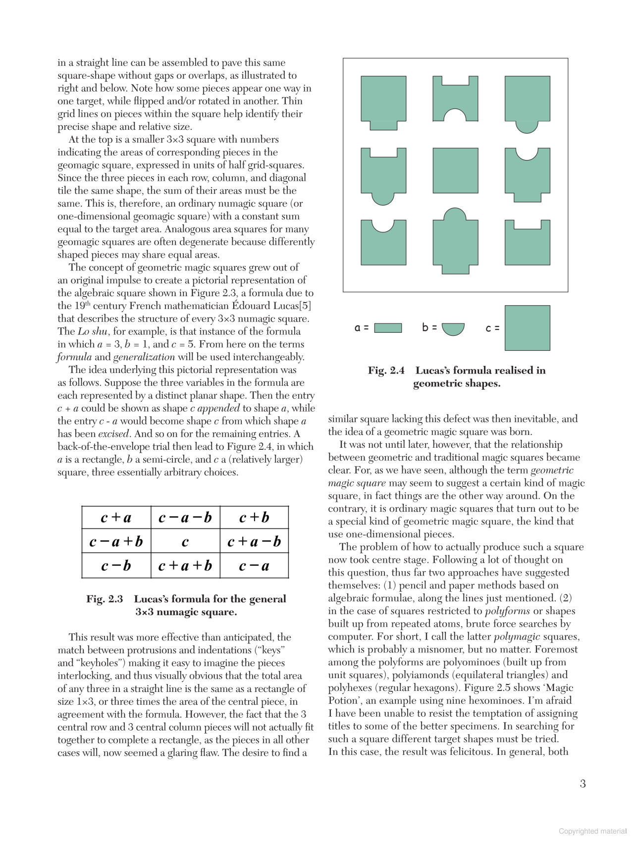 Geometric Magic Squares