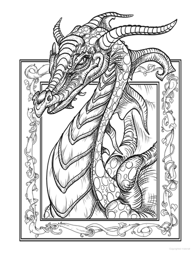 DVR Creative Haven® Coloring Book: Fantastical Dragons