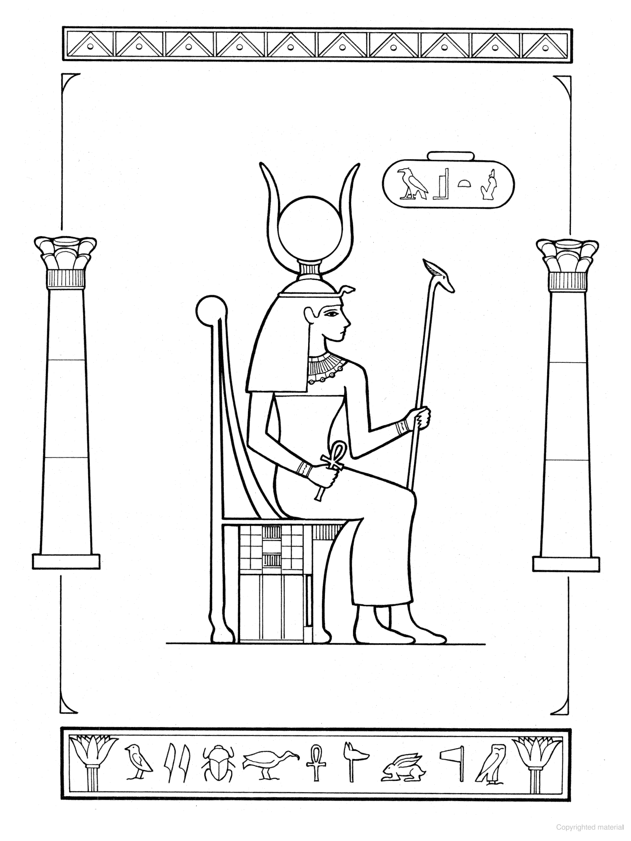 DVR Gods of Ancient Egypt Coloring Book
