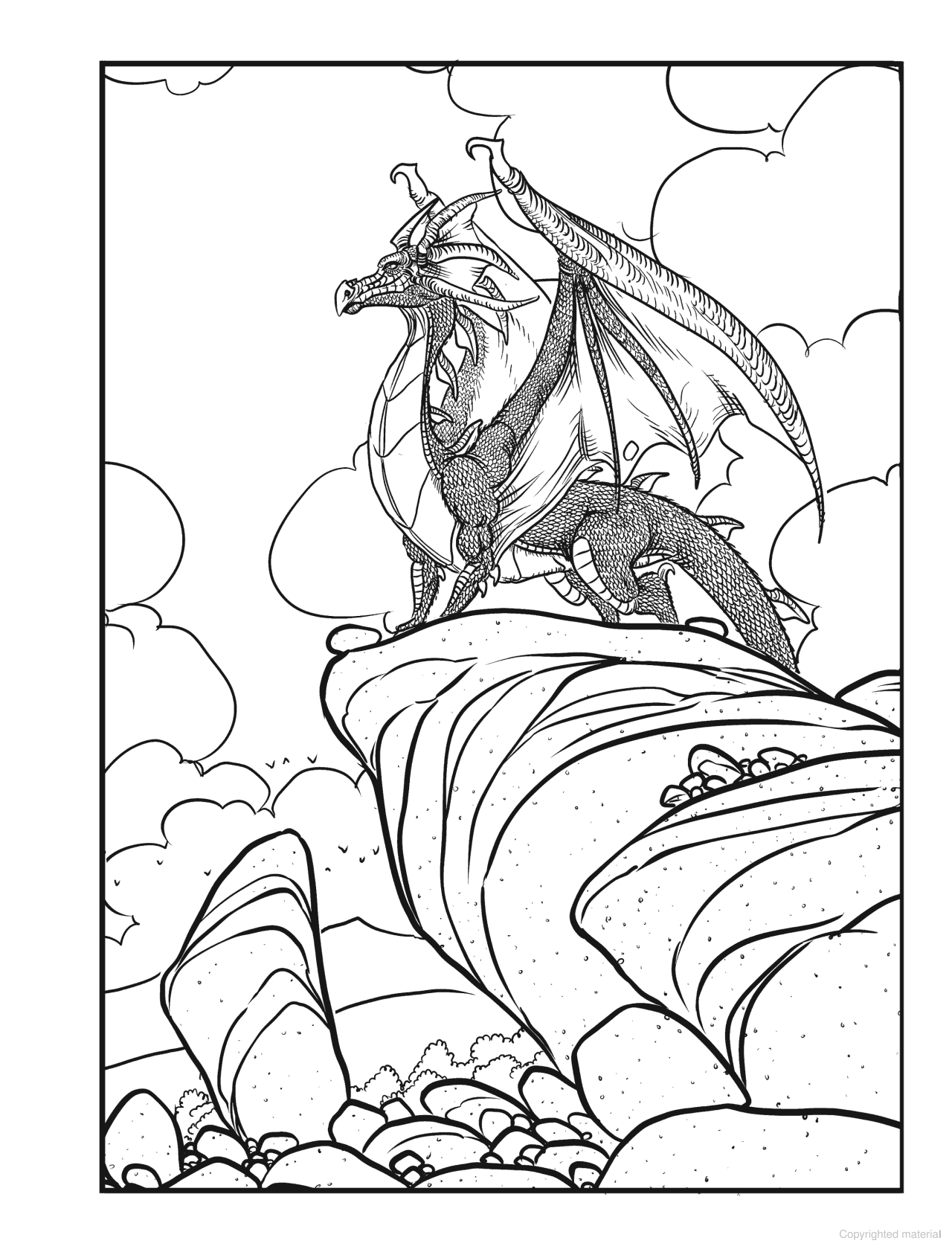 DVR Creative Haven® Coloring Book: Fantastical Dragons