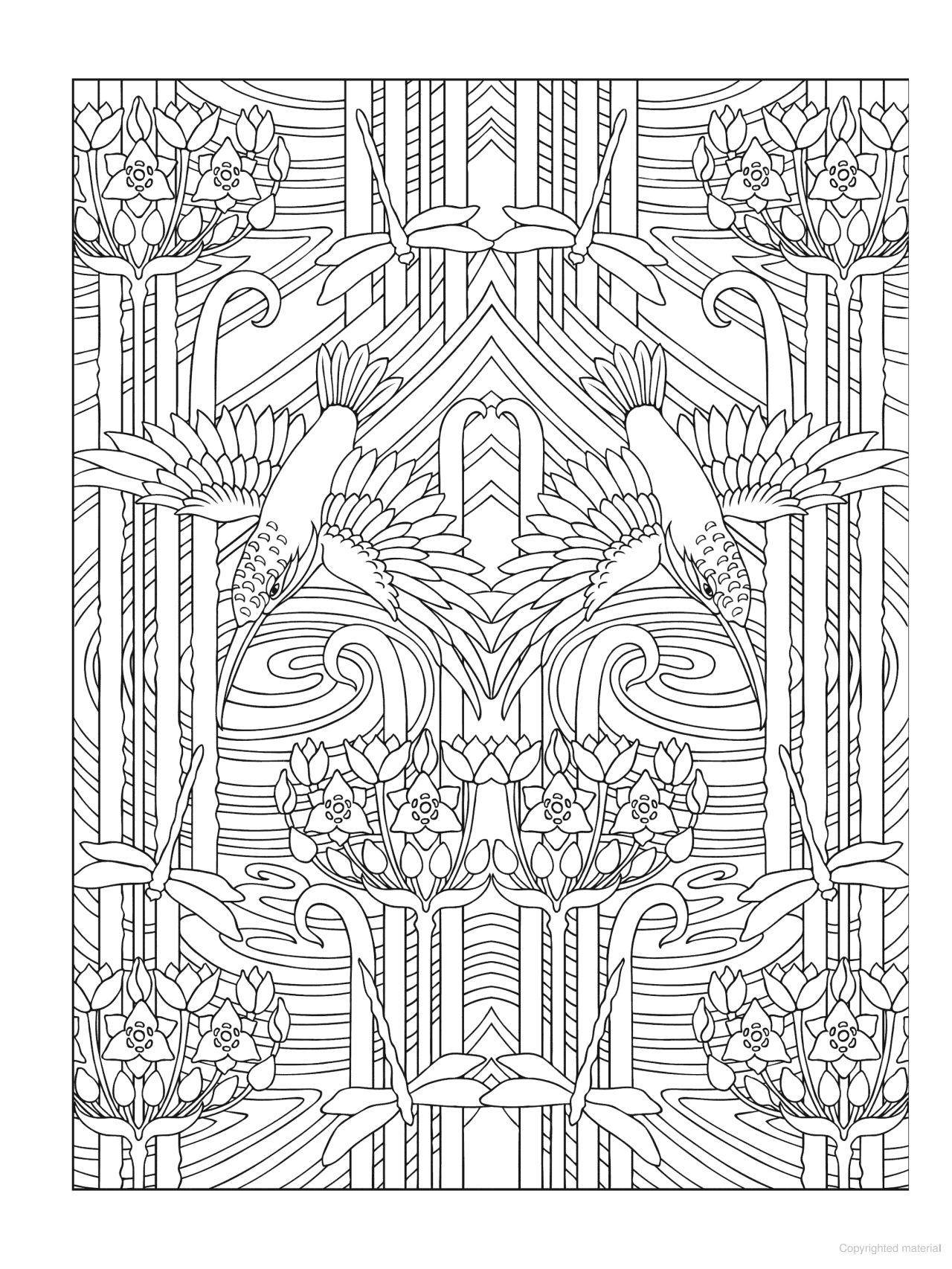 DVR Creative Haven® Coloring Book: Art Nouveau Animal Designs