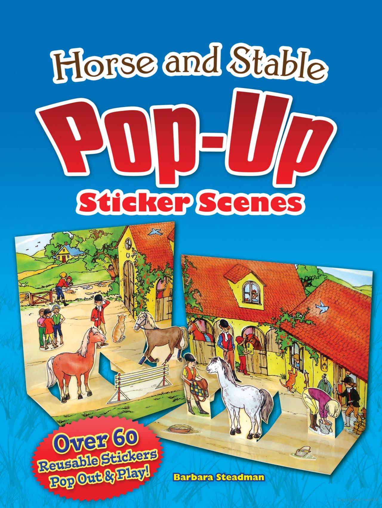 Horse and Stable Pop-Up Sticker Scenes