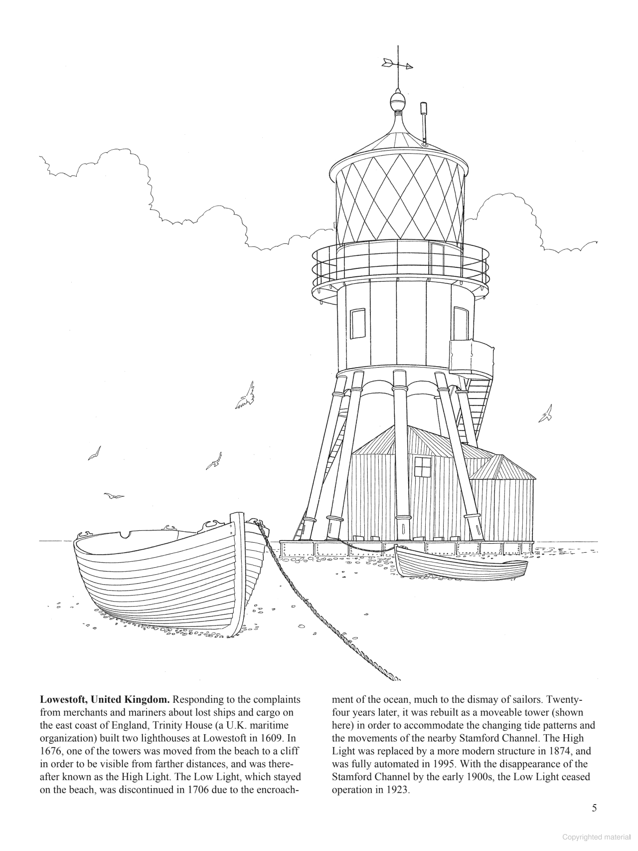 DVR Lighthouses of the World Coloring Book