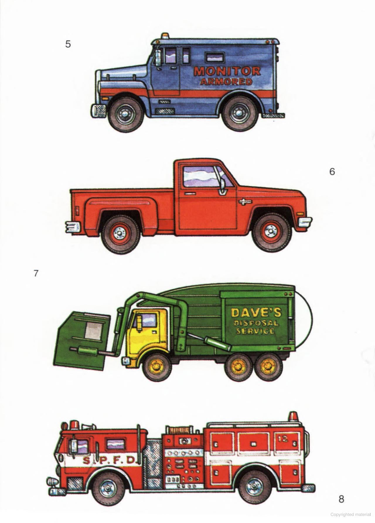 DVR Favorite Trucks Sticker Book