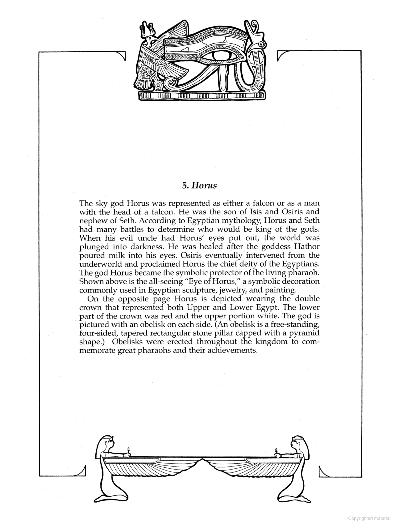 DVR Gods of Ancient Egypt Coloring Book