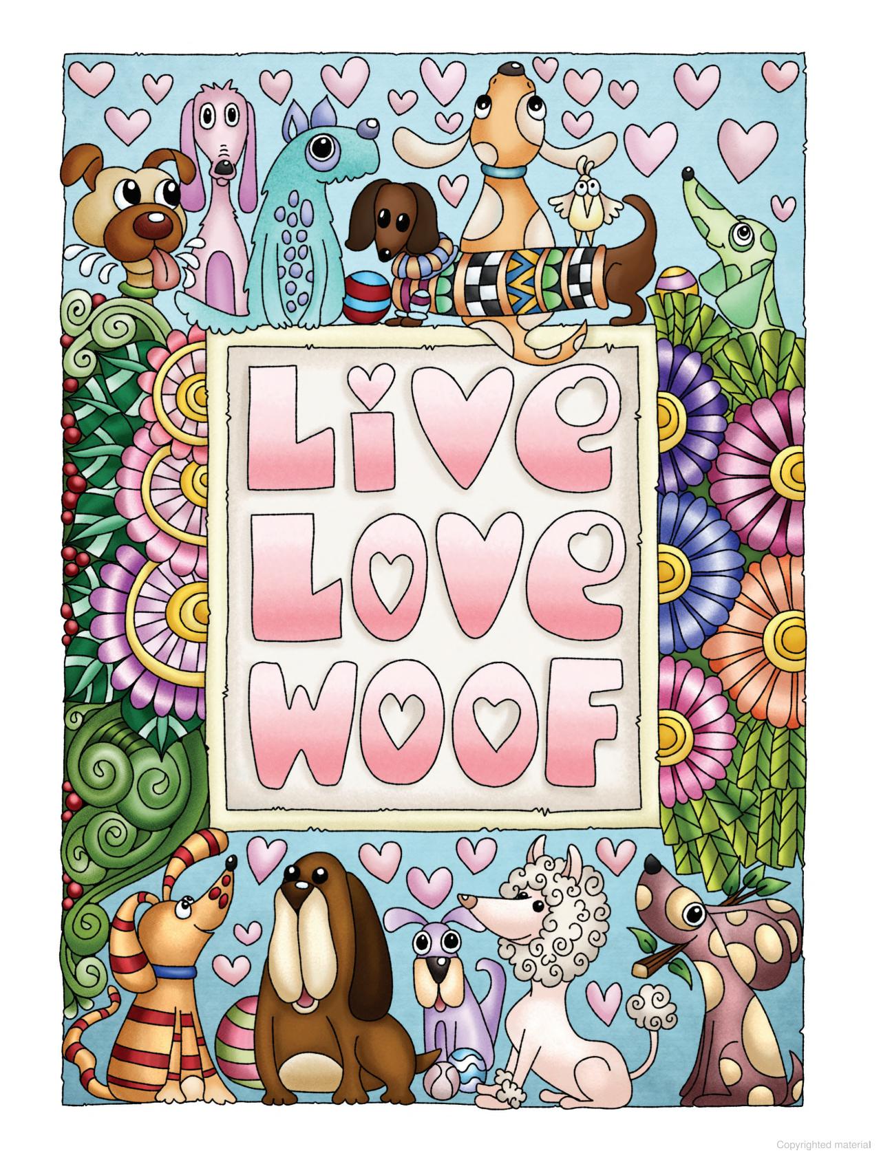 DVR Creative Haven® Coloring Book: Adorable Dogs