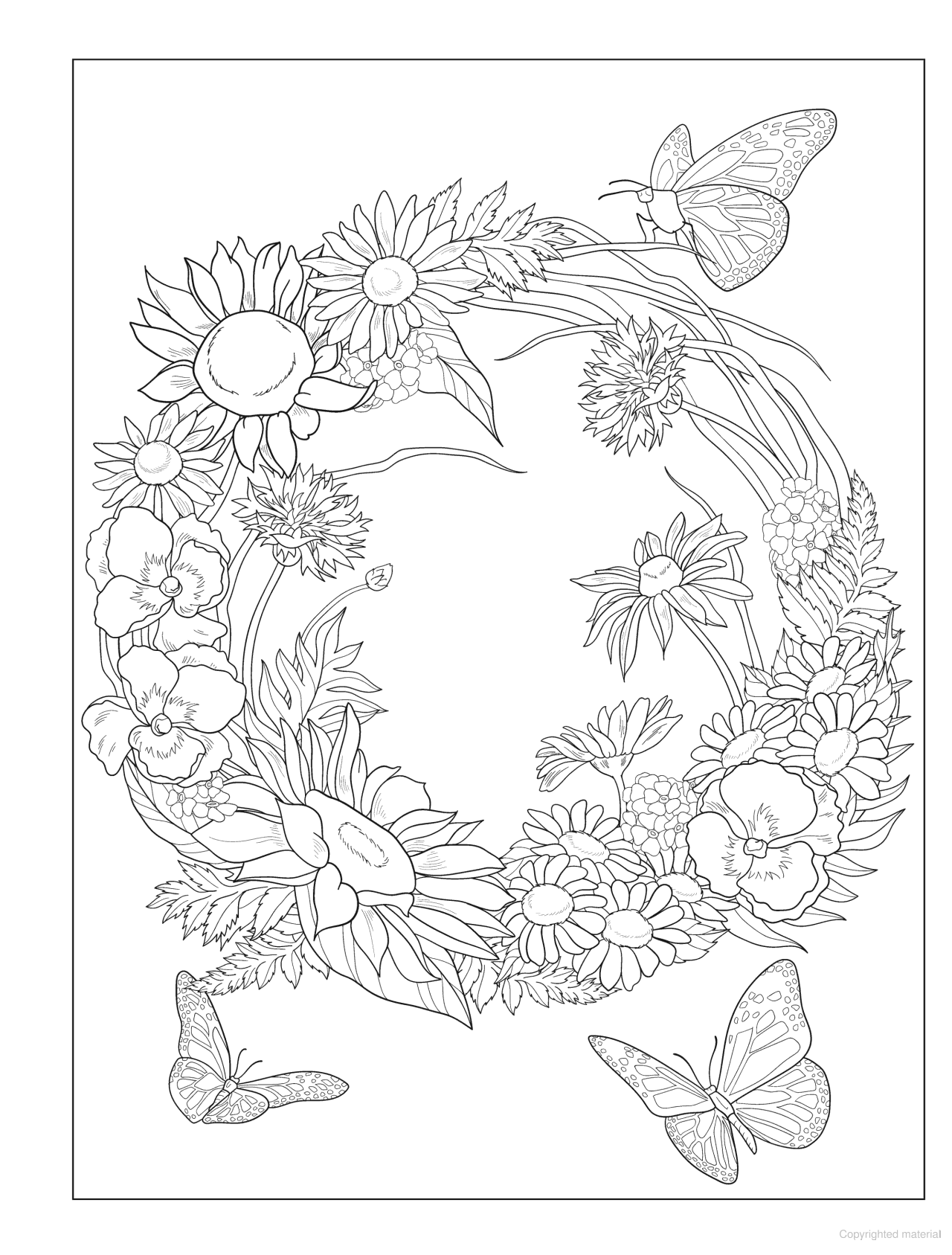 DVR Creative Haven® Coloring Book: Wildflowers