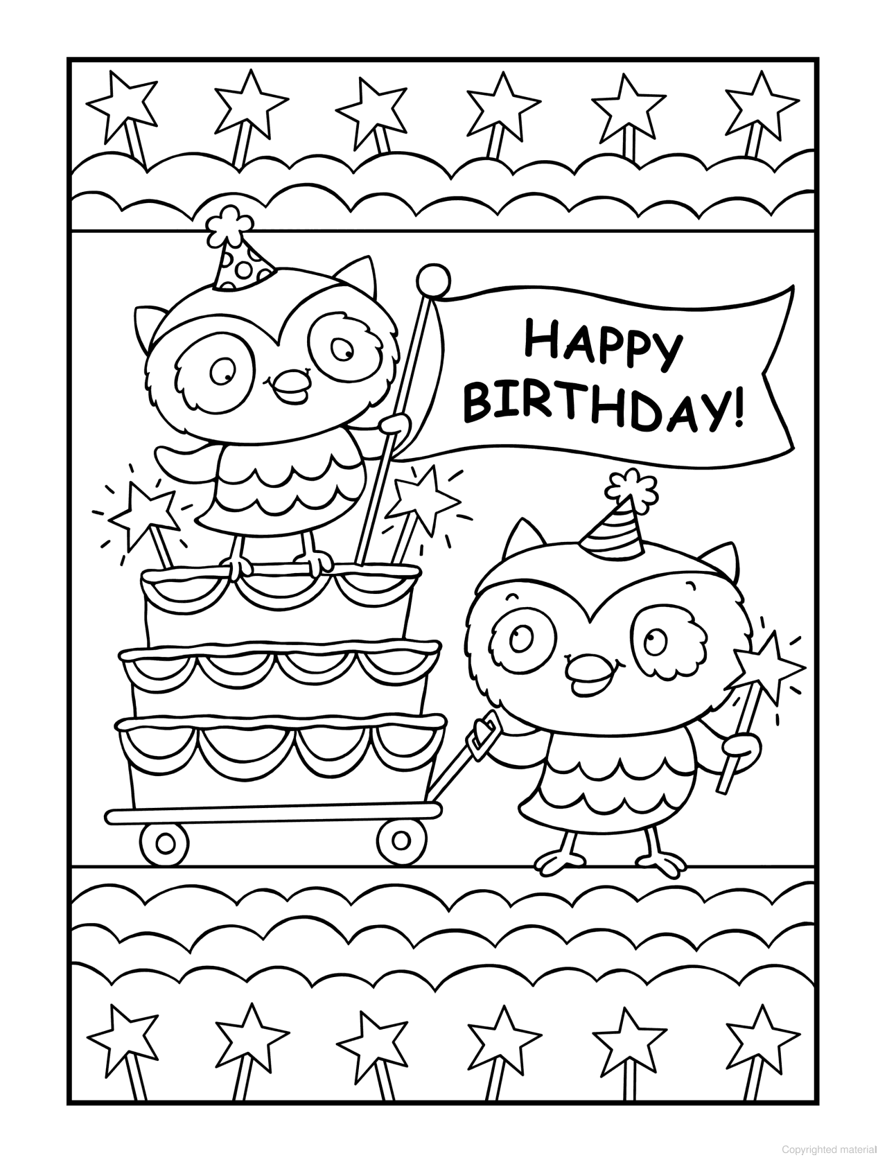 DVR Happy Birthday to You Coloring Book